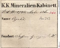 Etiketten zu Apatit (NHMW-MIN-Am243)